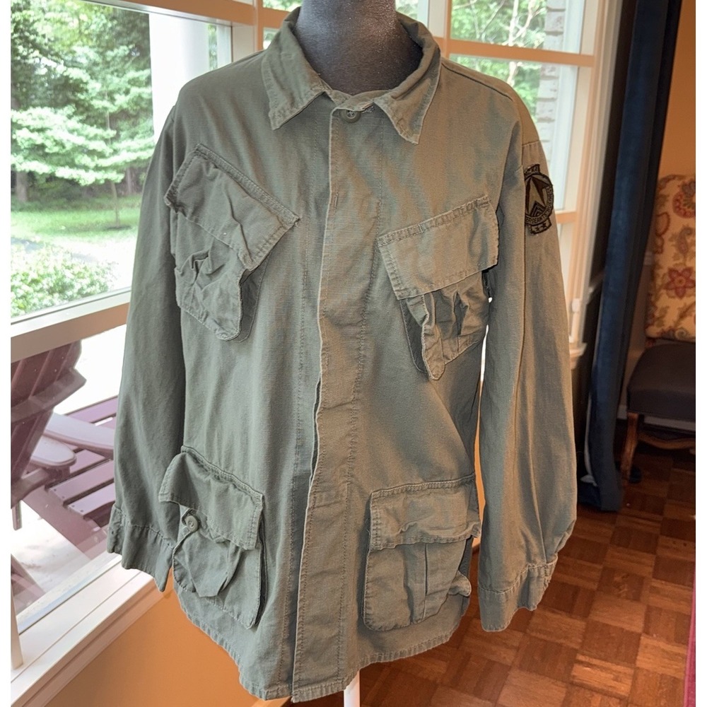 Rothco BDU Jungle Jacket Men L Reg Olive Green‎ Ripstop Vietnam Style Military